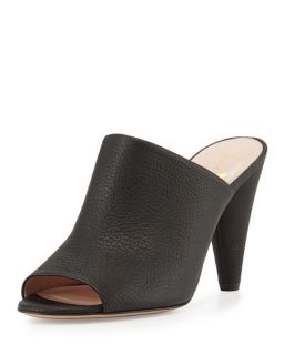 kate spade new york bova peep toe cone heel mule, black