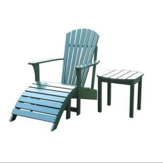 Set of 2 pcs   Adirondack Chair with Side Table
