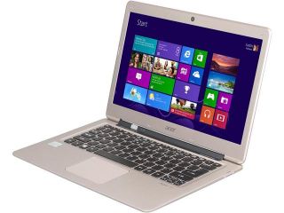 Refurbished Acer Notebook, B Grade Aspire S S3 391 6448 Intel Core i3 2377M (1.50 GHz) 4 GB Memory 500 GB HDD 20 GB SSD Intel HD Graphics 3000 13.3" Windows 8