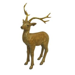 Alpine 30 in. Gold Deer Statue USA240M GD