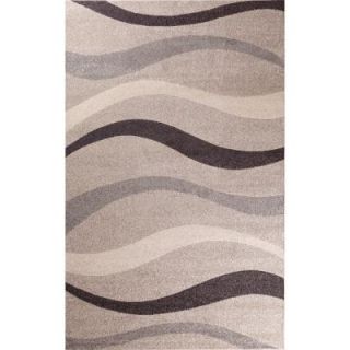 Concord Global Trading Casa Collection Contour Beige 5 ft. 3 in. x 7 ft. 3 in. Area Rug 85615