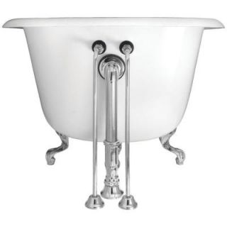 Elizabethan Classics 22 in. Brass Double Offset Bath Supplies in Chrome ECSOSL CP