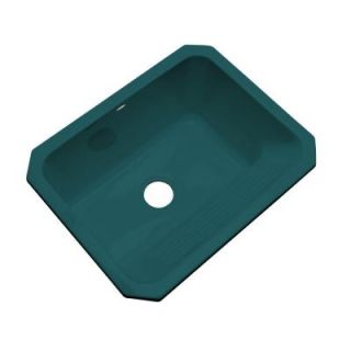 Thermocast Kensington Undermount Acrylic 25 in. Single Bowl Utility Sink in Teal 21041 UM