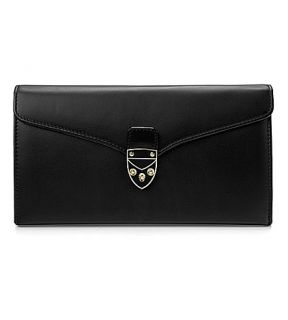 ASPINAL OF LONDON   Mini Manhattan leather clutch bag