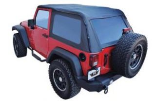 Rampage   Bowless Sailcloth Soft Top   Fits 2007 to 2016 Wrangler and Rubicon
