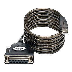 Tripp Lite Hi Speed USB to IEEE 1284 Parallel Printer Gold Adapter Cable   Parallel adapter   USB   IEEE 1284