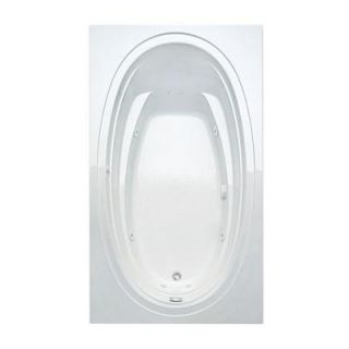 Aquatic Alydar II 6 ft. Reversible Drain Acrylic Whirlpool Bath Tub with Heater in White 826541930879