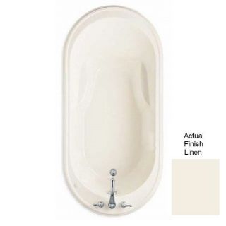 American Standard Heritage Acrylic Oval Drop in Bathtub with Reversible Drain (Common 36 in x 72 in; Actual 21.5 in x 35.75 in x 72 in)
