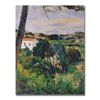 Trademark Fine Art 24 in. x 32 in. Landscape with Red Roof Canvas Art BL0969 C2432GG