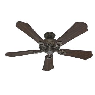 Hunter Kingsbury 52 in Roman Bronze Downrod or Close Mount Indoor Residential Ceiling Fan Standard Adaptable (5 Blade)