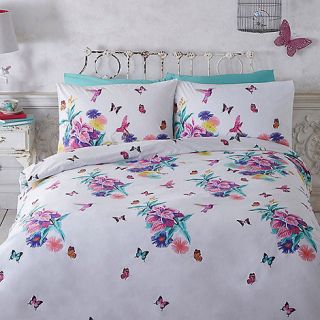 Butterfly Home by Matthew Williamson White floral print Azure bedding set