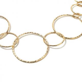 R.J. Graziano "Boho Lux" Goldtone Overlapping Circle 22" Necklace   8080541