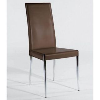 Euro Style Rosina Leather Dining Chair   4 Chairs