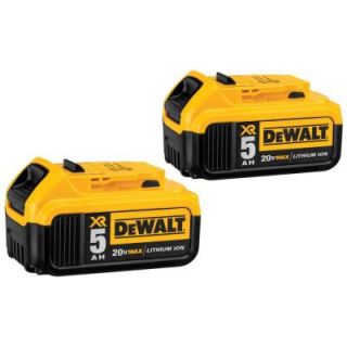 DEWALT 20 Volt Max Lithium Ion Battery Pack (2 Pack) DCB205 2