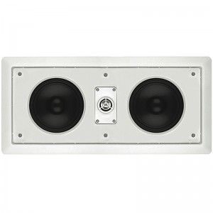 Leviton AEI55 Architectural Edition by JBL Dual 5 Inch Woofer Two Way In Wall Center Channel Loudspeaker   White