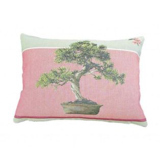 French Woven Bonsai Design Decorative Throw Pillow
