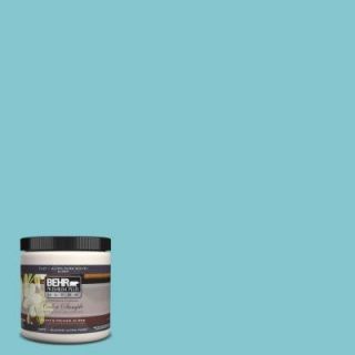 BEHR Premium Plus Ultra 8 oz. #520D 4 Shallow Sea Interior/Exterior Paint Sample 520D 4U