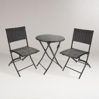 Round Borshi All Weather Wicker Bistro Set, 3 Piece