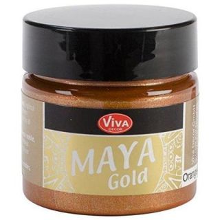 Viva Decor 123290634 Maya Paint, Orange Gold Multi Colored