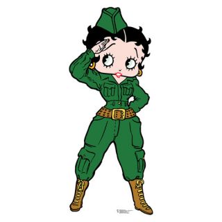 Betty Boop Soldier Cardboard Stand Up by Advanced Graphics