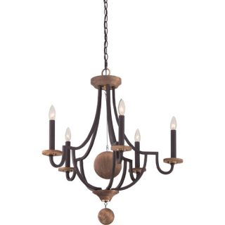 Wyndmoor 5 Light Candle Chandelier by Quoizel