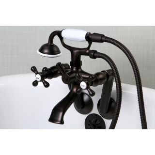 Tub Wall Mount Oil Rubbed Bronze Clawfoot Tub Faucet   16789929