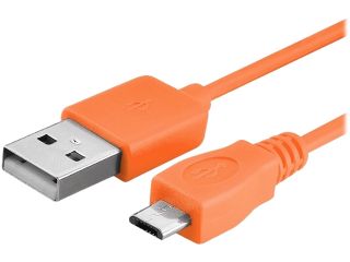 Insten 1856727 Orange Micro USB [2 in 1] Cable For Samsung Galaxy Tab 4 7.0 / 8.0 / 10.1