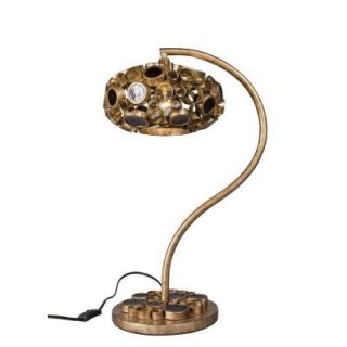 Varaluz 26 in. Fascination Question Mark Kolorado with Amber Recycled Bottle Glass Table Lamp 193T01KO