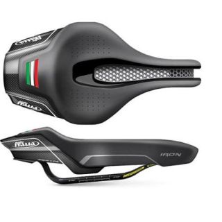 Selle Italia Iron Techno Flow Triathlon Bicycle Saddle (Black   Large)