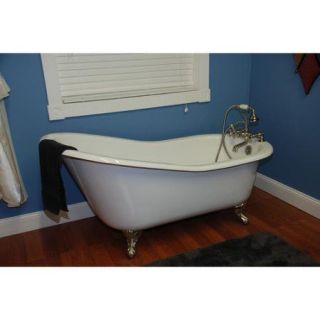 Cambridge Plumbing 67.25'' x 22.25'' Baron Slipper Bathtub