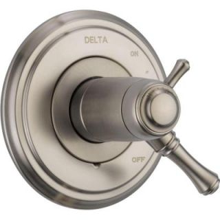 Delta Cassidy TempAssure 17T Series 1 Handle Volume/Temperature Control Valve Trim Kit Only in Stainless (Valve Not Included) T17T097 SS