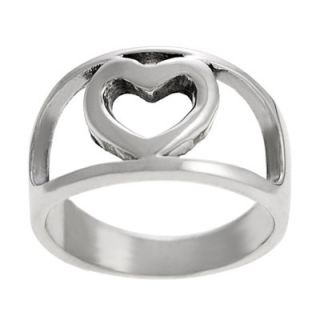 Skyline Silver Sterling Silver Heart Cut out Ring