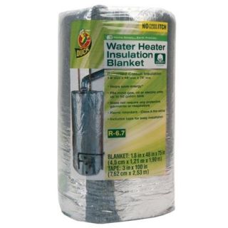 Duck Brand Water Heater Insulation Blanket, Silver, 1.8"x 48"x 75"