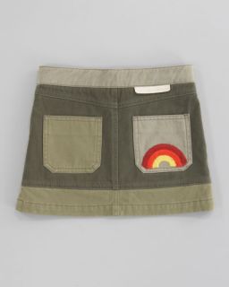 Stella McCartney Millie Rainbow Embroidered Skirt