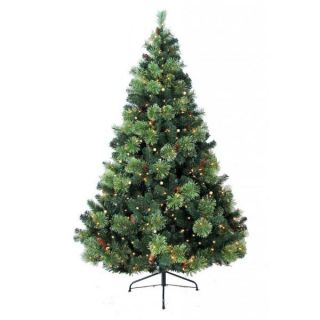 foot Prelit Artificial Charlotte Pine Tree with 750 Clear Lights and
