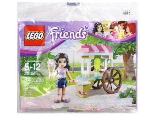 Lego Friends Polybag 30106 Emma with Ice Cream Cart Stand