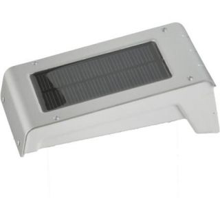 Newhouse Lighting Wireless Solar Motion Sensor LED Outdoor Weatherproof Light, Silver