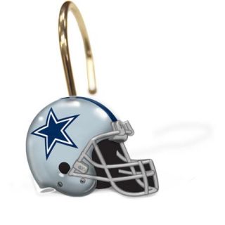 NFL Dallas Cowboys Decorative Bath Collection 12 Pack Shower Hooks