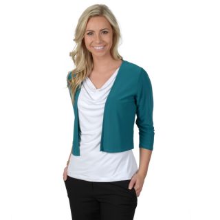Timeless Comfort by Journee Womens Solid Color Half sleeve Shrug