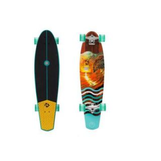 Kryptonics 38 in. Sunset Tube Diamond Tail Longboard Complete Skateboard 162517