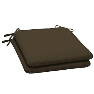 Hampton Bay Java Texture Outdoor Seat Pad (2 Pack) FC01060B 9D2