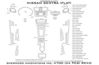 2013 Nissan Sentra Wood Dash Kits   Sherwood Innovations 4700 AJ   Sherwood Innovations Dash Kits