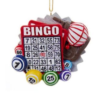 Pack of 6 Multi Colored Bingo Board Decorative Christmas Ornaments 3.25"