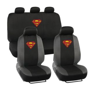 BDK Batman Car Seat Covers   Full Set Plus Steering Wheel Cover and
