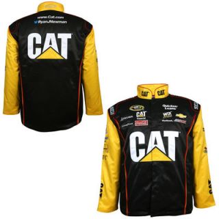 Chase Authentics Ryan Newman 2014 Official Replica Caterpillar Jacket   Black/Gold
