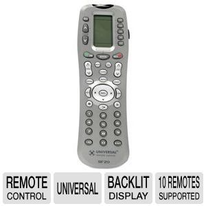 URC RF20 MasterControl Universal Remote Control   Replaces up to 10 Remote Controls, Backlit LCD Screen and Buttons