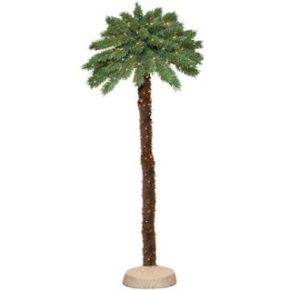 General Foam Plastics 6' Green Tropical Artificial Christmas Palm Tree with 150 Clear Lights