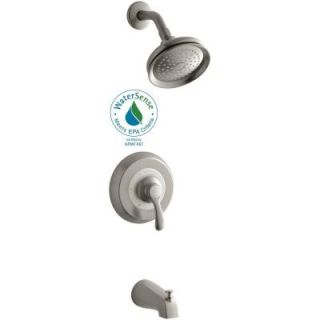 KOHLER Fairfax Single Handle 1 Spray Tub and Shower Faucet in Vibrant Brushed Nickel (Valve Not Included) K T12007 4E BN