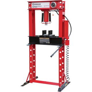 Strongway Pneumatic Shop Press with Gauge — 40-Ton  Pneumatic Presses
