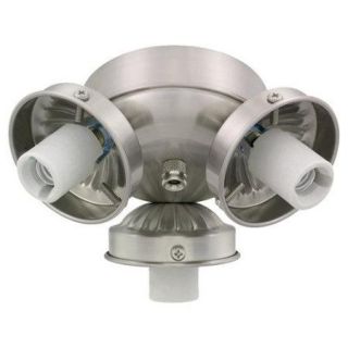 Monte Carlo  H3  Light Kits  Ceiling Fan Accessories  ;Brushed Steel